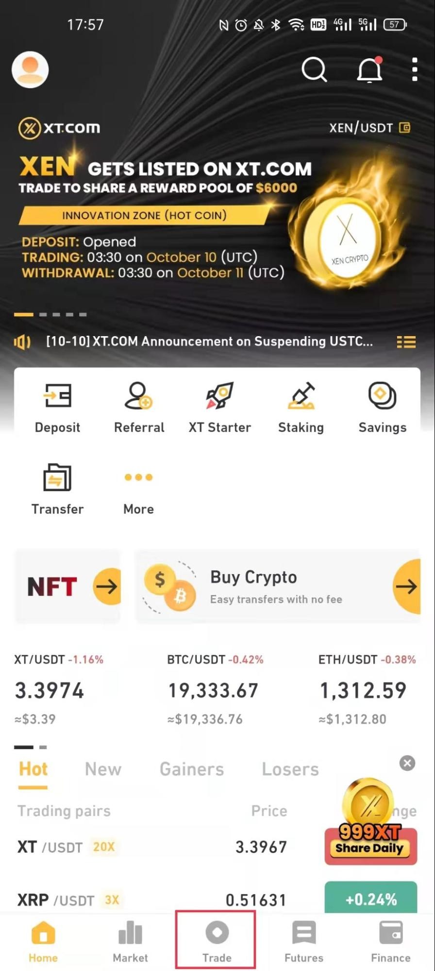 how to register, buy and sell cryptocurrency xt.com