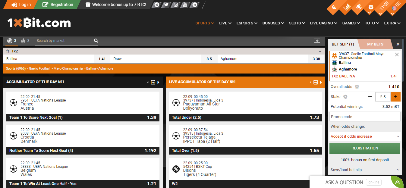 gaelic football betting