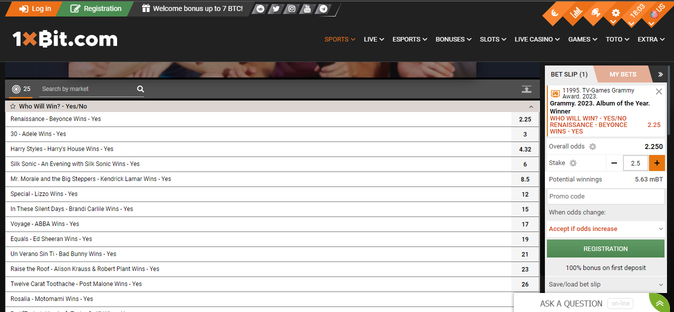reality tv show betting