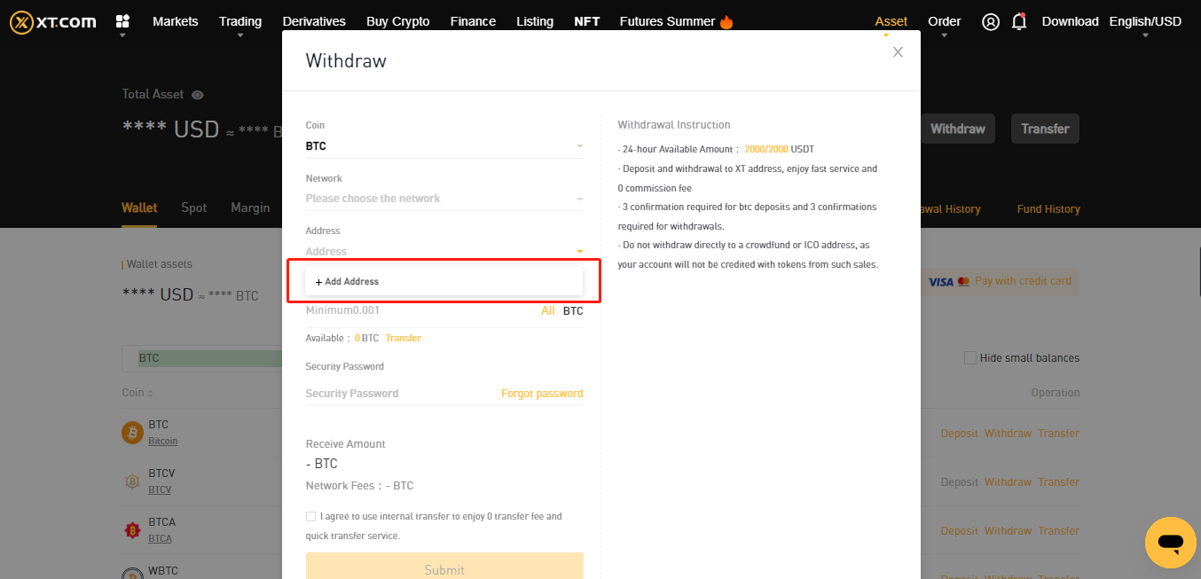 how to register, buy and sell cryptocurrency xt.com