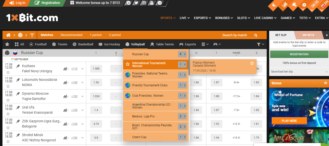 beach volleyball betting