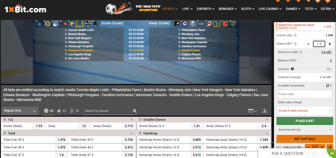 winter sports betting