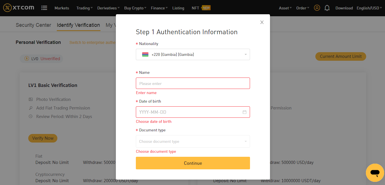 how to register, buy and sell cryptocurrency xt.com