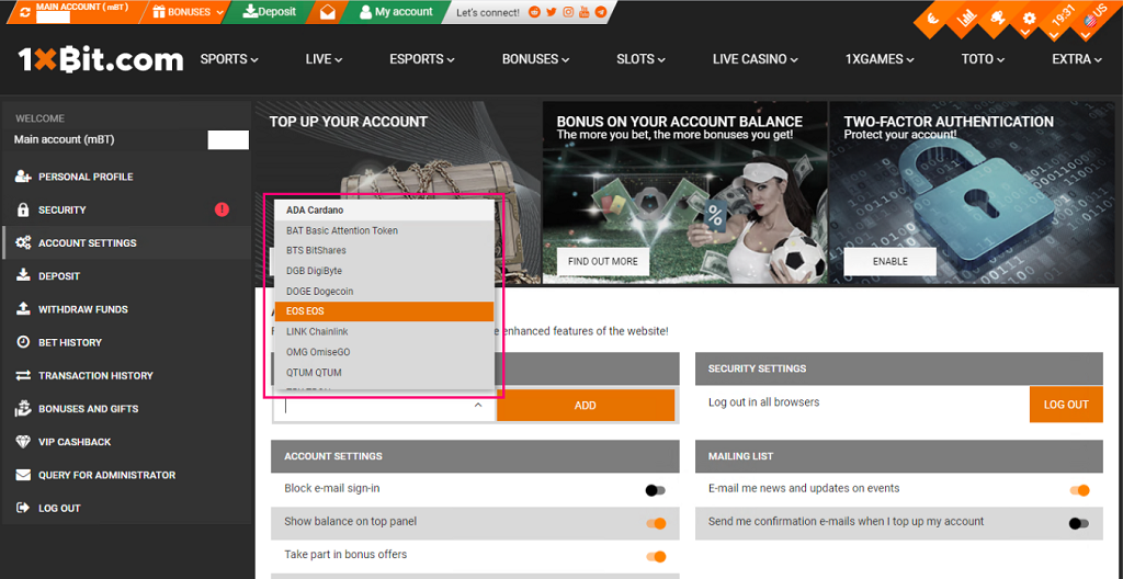 guide change account currency
