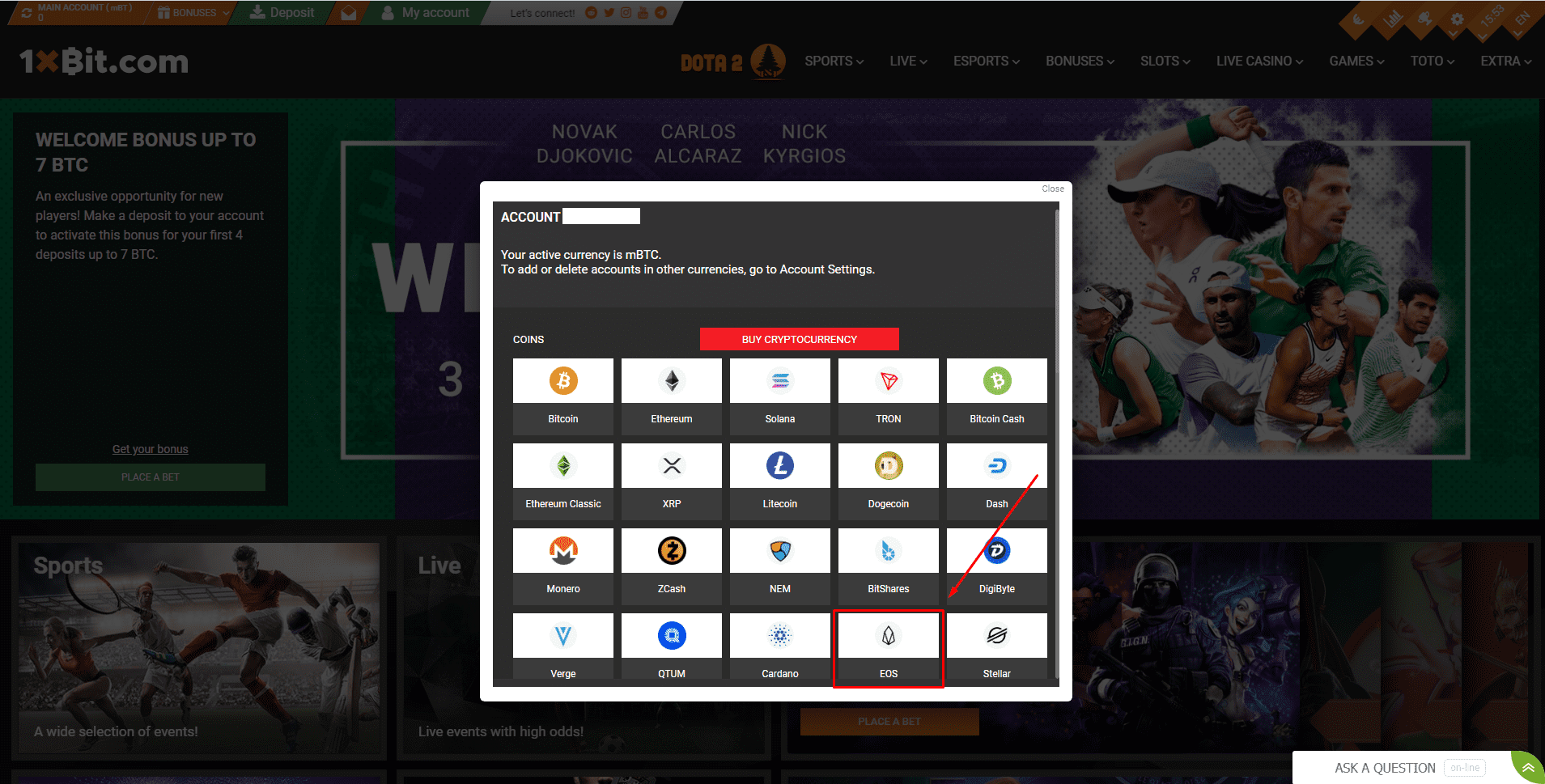how_to_deposit_cryptocurrency_on_1xbit_website