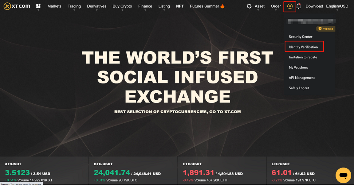 how to register, buy and sell cryptocurrency xt.com